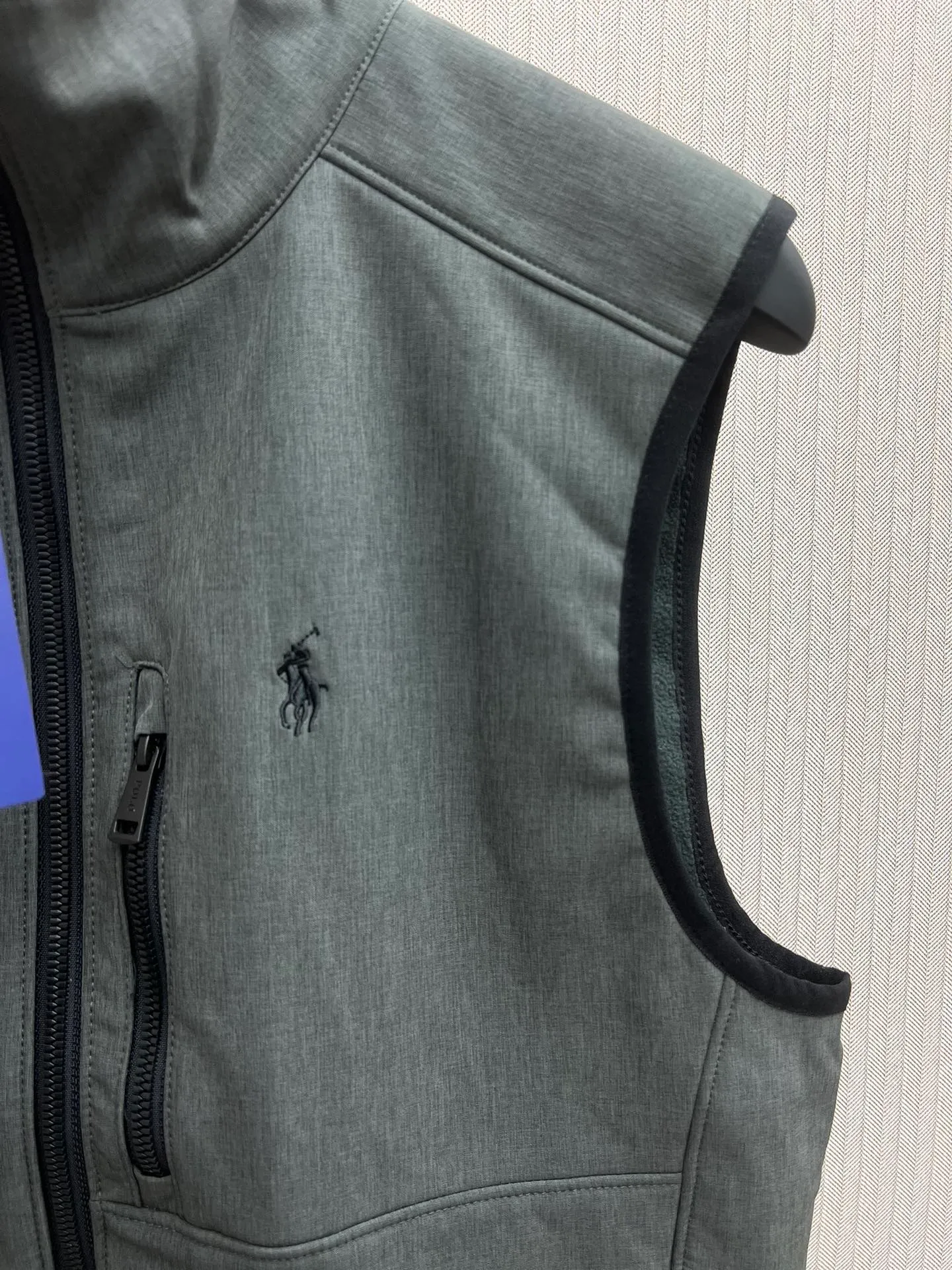 🅿️500 Polo 25ss new solid color logo embroidered zipper casual vest men's high version code number: XS.S.M.L.XL.XXL.